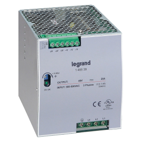   Legrand tápegység 960W 3x380-500/48V= kapcsolóüzemű stabilizált - 146639