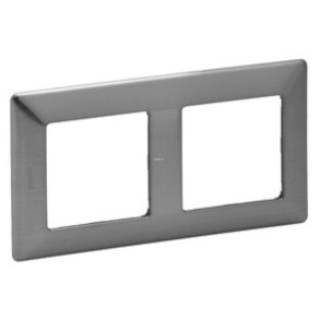   Legrand Valena Life 2-es keret, tetszőleges inox dekor - 754152