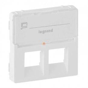   Legrand Valena Life 755480 2xRJ45 burkolat címketartóval fehér - 755480