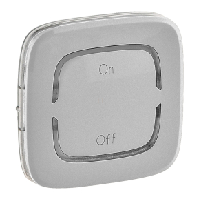   Legrand MyHome (Valena Allure) BE/KI jelölés széles burkolat, aluminium - 755378