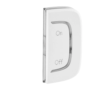   Legrand MyHome (Valena Allure) BE/KI jelölés jobb oldali burkolat, fehér - 755547