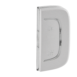   Legrand MyHome (Valena Allure) BE/KI jelölés jobb oldali burkolat, alumínium - 755549