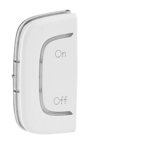   Legrand MyHome (Valena Allure) BE/KI jelölés bal oldali burkolat, fehér - 755558