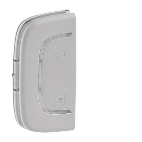   Legrand MyHome (Valena Allure) BE/KI jelölés bal oldali burkolat, alumínium - 755560