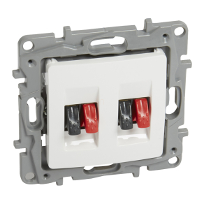   Legrand Niloé kettős hangszóró-csatlakozóaljzat, fehér - 764581