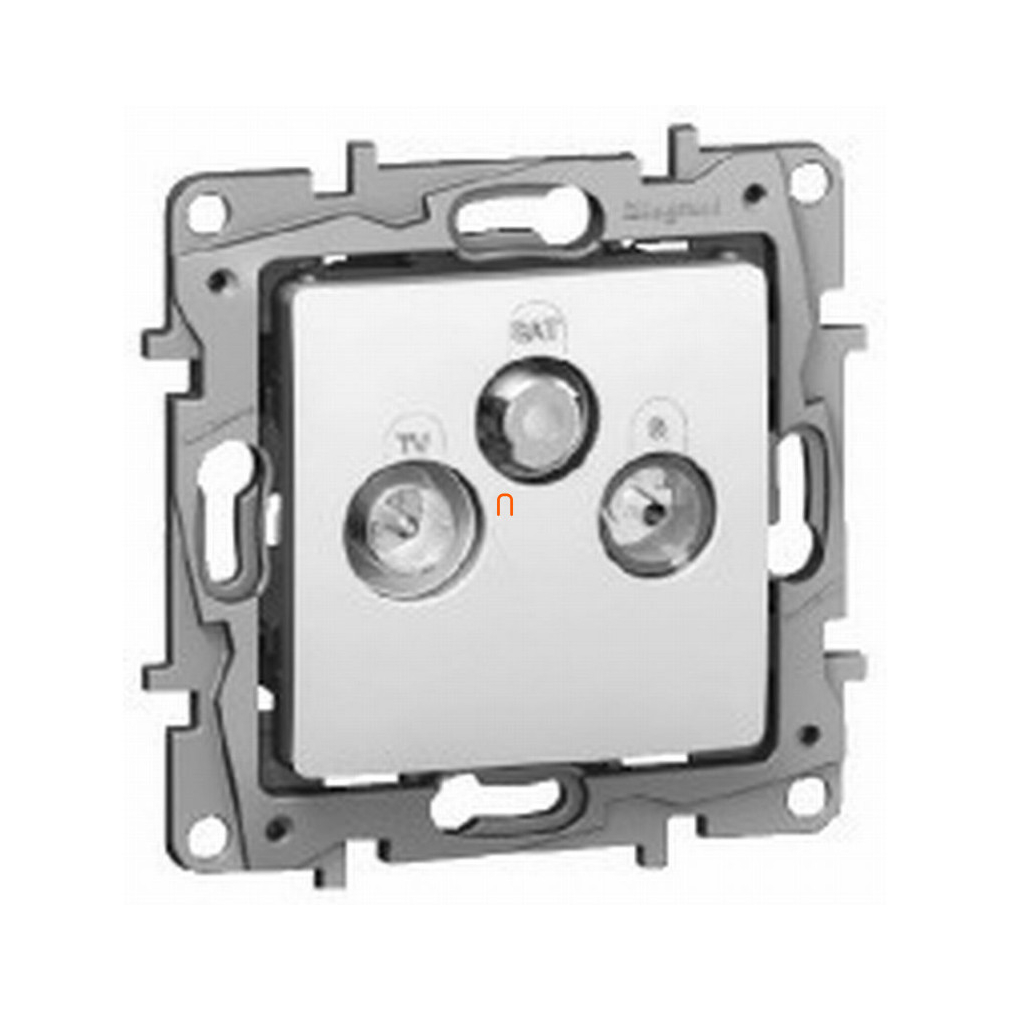 Legrand Niloé fehér TV-RD-SAT 14dB átmenő 764564