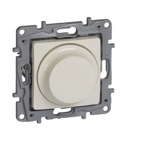   Legrand Niloé forgatógombos fényerőszabályzó 5-300 W (izzó, halogén), 2-vezetékes, bézs - 764688