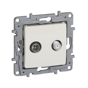   Legrand Niloé TV-SAT aljzat, végzáró (10 dB), bézs - 764658