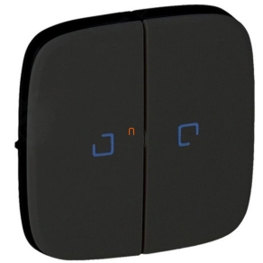   Legrand Valena Allure 755228 kettős kapcsolóhoz jelzőfényes burkolat fekete - 755228