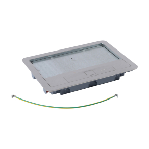   Legrand Standard rozsdamentes acél fedél 8/12 modulos padlódobozhoz, max. 8mm burkolattal - 88003