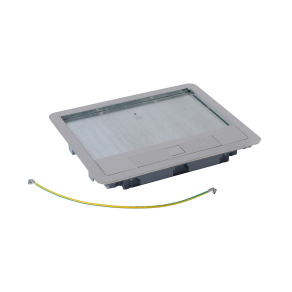   Legrand Standard rozsdamentes acél fedél 12/18 modulos standard padlódobozhoz, max. 8mm burkolattal - 88004