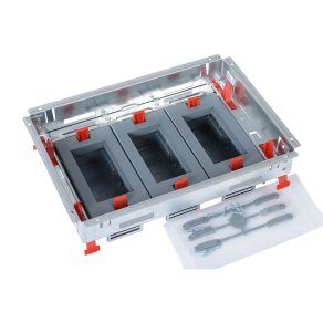   Legrand Standard 12 (3x4) modulos, horizontális, állítható magasságú standard padlódoboz, Mosaic-kal szerelvényezhető - 88020