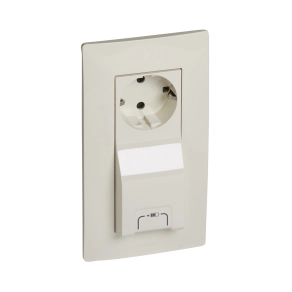   Legrand Niloé 2P+F / USB kombinált csatlakozóaljzat, bézs - 764630
