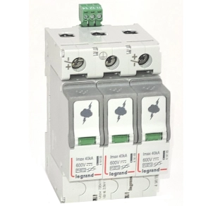   Legrand túlfeszültség levezető PV 600V DC Imax 40 kA T2 2P - 414155