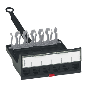   Legrand üres patch kazetta 6xRJ45 LCS3 port fogadására Cat5e..Cat8 - 33755