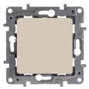  Legrand Niloé bézs N101 egypólusú nyomó NO-NC 6A - 764607