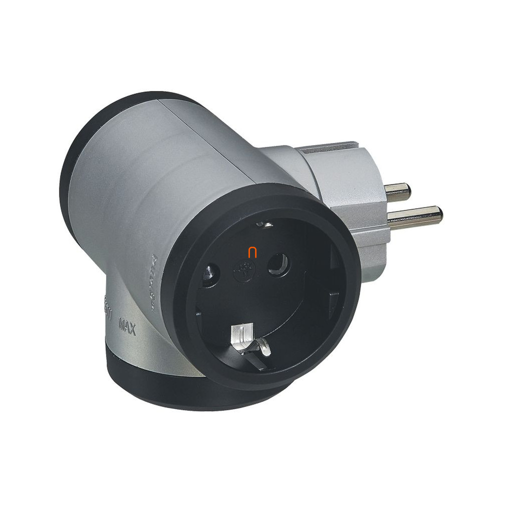 Legrand 050664 földelt elosztó 3x2P alu./fekete (GYV) biztonsági zsalus 16A
