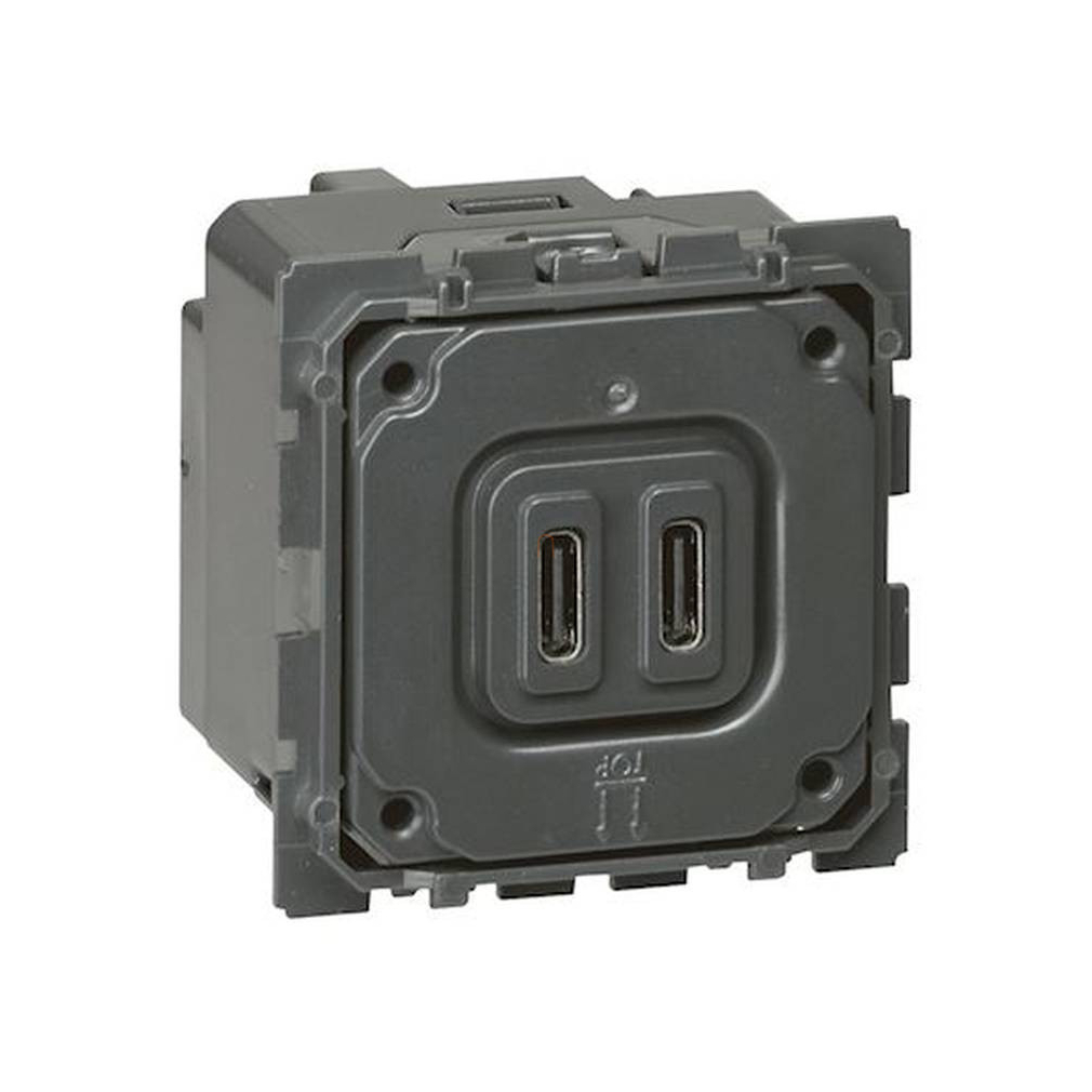 Legrand 067466 Céliane 2xUSB-C töltőaljzat, 2400 mA