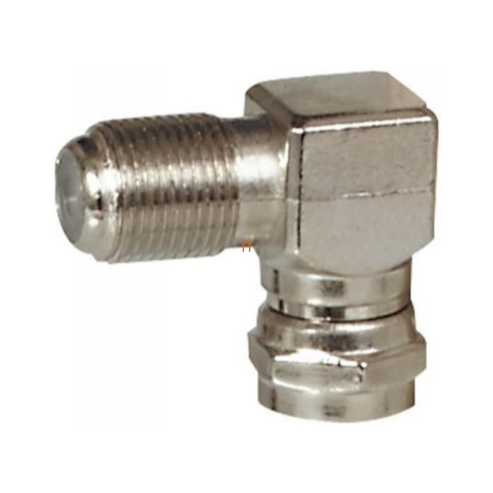 Legrand otthoni hálózatok F- csatlakozó apa/anya adapter 90 fokos 073993