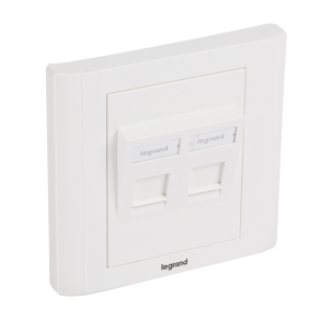   Legrand Linkeo süllyesztett szerelvény 2xRJ45 keystone - 632797