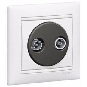   Legrand Valena TV/RD aljzat, végzáró, 1, 5 dB fehér - 774432