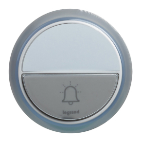   Legrand Standard kiegészítő kerek csengőnyomó gomb IP44-es, 100m-es hatótávolsággal, elemmel, fehér - 94278