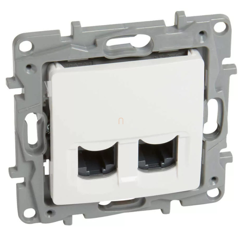 Legrand Niloé fehér 2xRJ45 Cat.6 STP körmös aljzat 764576