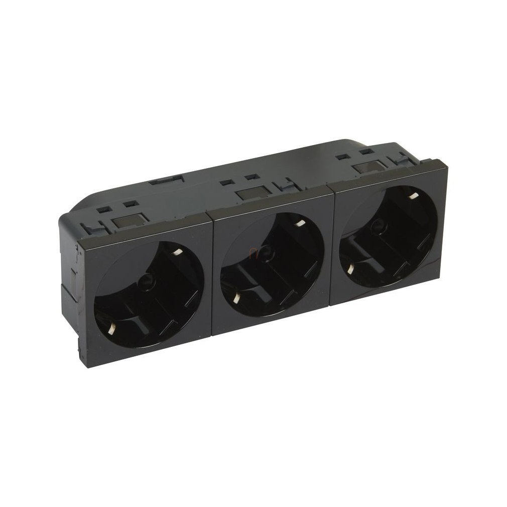 Legrand 079373 Program Mosaic 3x2P+F dugalj 45 fokban elforgatott, fekete