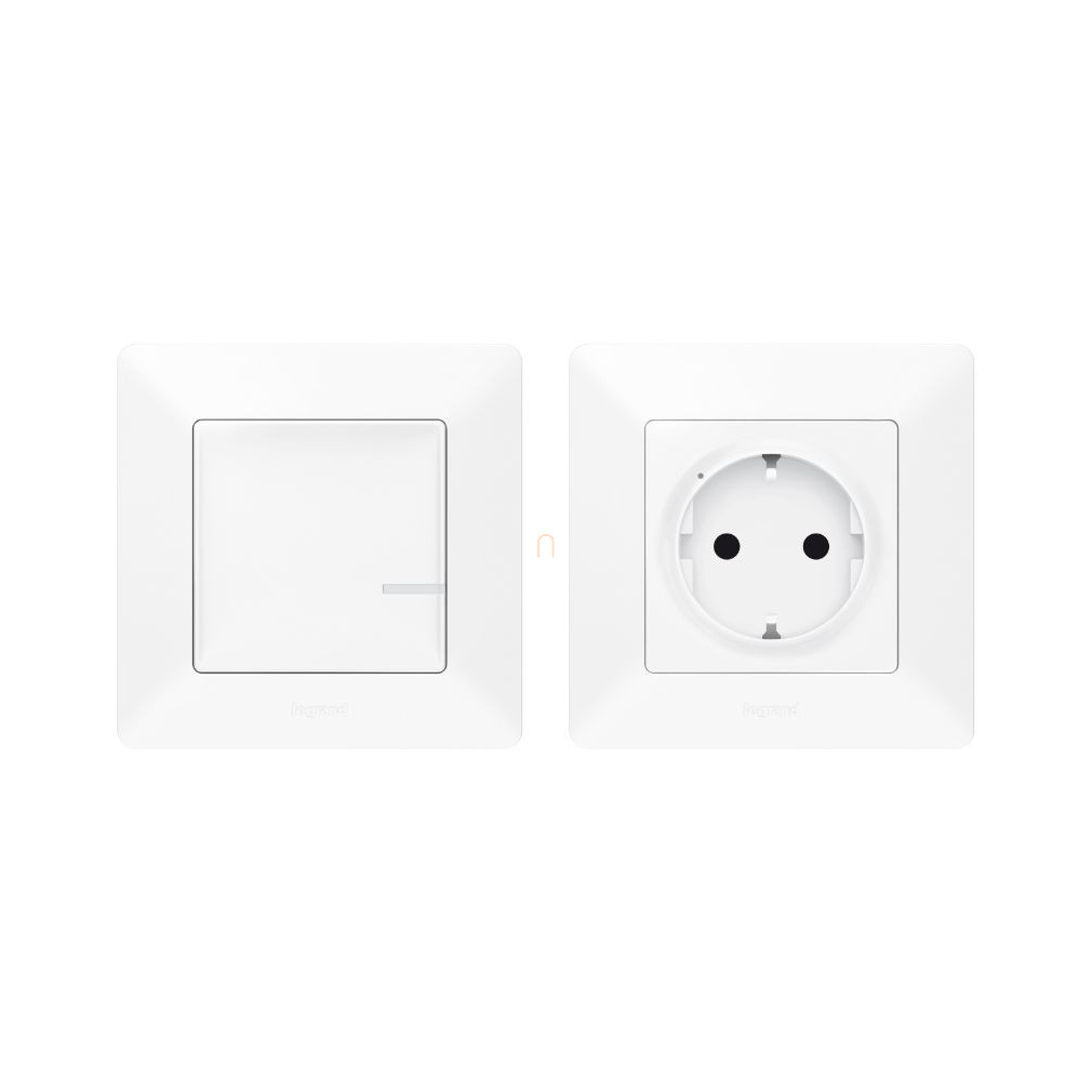 Netatmo 752154 Valena Life fehér Párosított szett: Vezérelhető csatlakozó aljzat - 1 intelligens csatlakozóaljzat + 1 vezeték nélküli kapcsoló Legrand
