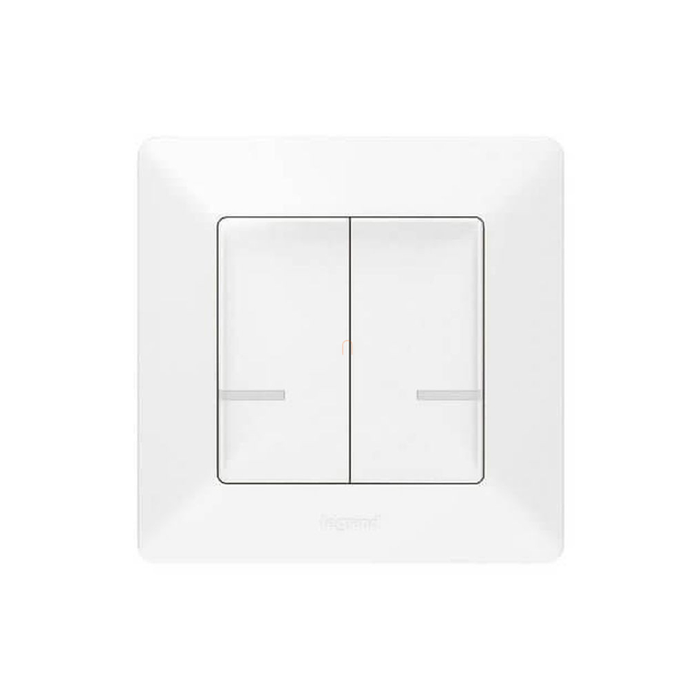 Netatmo 752188 Valena Life okos csillárkapcsoló (végrehajtó), süllyesztett, díszítőkerettel szállítva, fehér színű, fázis-nulla megtáplálású