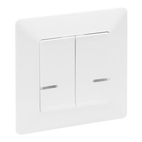   Legrand Valena Life-Netatmo okos kettős kapcsoló (végrehajtó), nulla (N) vezető bekötéssel, 1-es kerettel, fehér - 752188