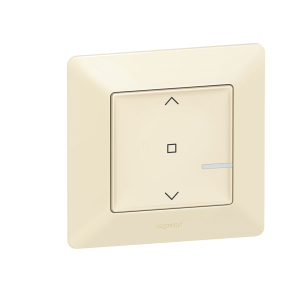   Legrand Valena Life-Netatmo okos vezeték nélküli redőny/zsaluzia kapcsoló (ETV), falon kívüli, 1-es kerettel, elefántcsont - 752291
