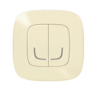   Legrand Valena Allure-Netatmo okos vezeték nélküli kettős kapcsoló (ETV), falon kívüli, 1-es kerettel, elefántcsont - 752687