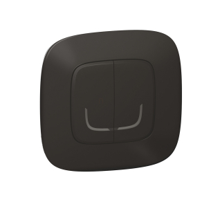   Legrand Valena Allure-Netatmo okos vezeték nélküli kettős kapcsoló (ETV), falon kívüli, 1-es kerettel, fekete - 752887