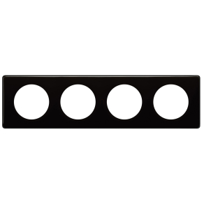 Legrand Céliane 4-es keret, fekete lakk - 66684