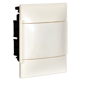   Legrand PractiboxS 1 sor 6 modul, gipszkartonba süllyeszthető kiselosztó (850°C), fehér ajtóval, védőföld és nulla elosztókapoccsal - 134166