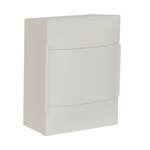   Legrand PractiboxS 1 sor 4 modul, falon kívüli kiselosztó, fehér ajtóval, védőföld és nulla elosztókapoccsal - 134204
