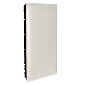   Legrand PractiboxS 3 sor 12 modul, gipszkartonba süllyeszthető kiselosztó(850°C), fehér ajtóval, védőföld és nulla elosztókapoccsal - 135163