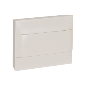   Legrand PractiboxS 1 sor 12 modul, falon kívüli kiselosztó(650°C), fehér ajtóval, védőföld és nulla elosztókapoccsal - 135201