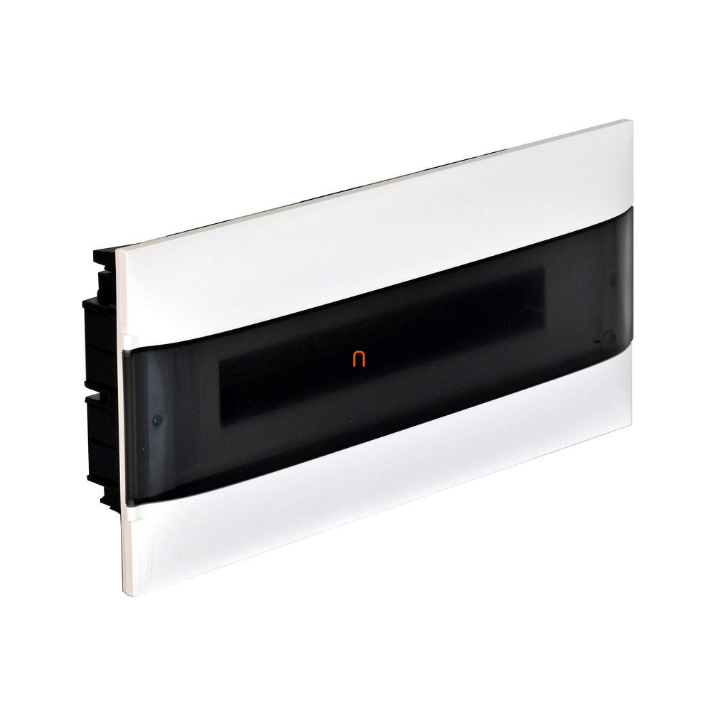 Legrand 137175 PractiboxS gipszkartonba süllyeszthető kiselosztó, 1 sor 22 modul, fehér ajtóval, védőföld és nulla elosztókapoccsal