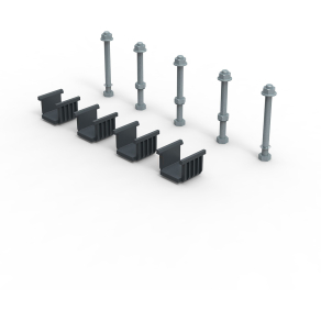   Legrand XL3 S 4000 gyűjtősíntartó készlet alumínium C sínhez - 339940