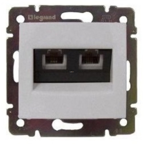 Legrand Valena 2xRJ45 FTP Cat6 aljzat fehér - 774233