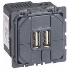   Legrand Céliane 2xUSB töltőaljzat, 1500 mA (2400mA) - 67462