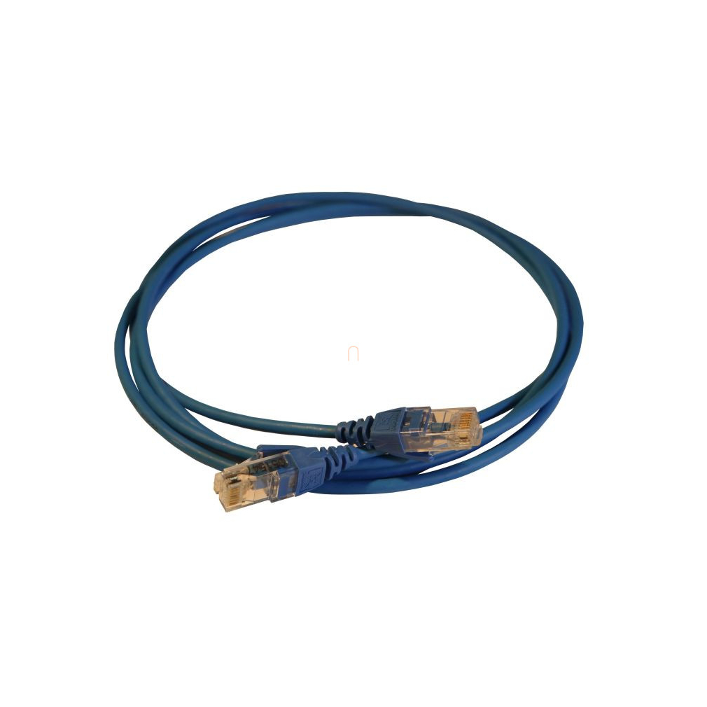 Patch kábel RJ45-RJ45 Cat6 árnyékolatlan (U/UTP) LSZH (LSOH) 2 méter kék d: 5,2m
