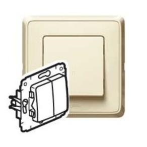   Legrand Cariva bézs 106+6 kettős váltókapcsoló keret nélkül - 773708