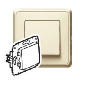   Legrand Cariva bézs N101 egypólusú nyomó keret nélkül - 773711