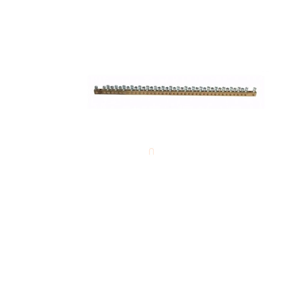 Legrand 134005 PractiboxS csavarral rögzíthető csupasz sárgaréz PE elosztókapocs, 40 kötési pont, 20x16mm2 + 20x10mm2, Icc=6 kA
