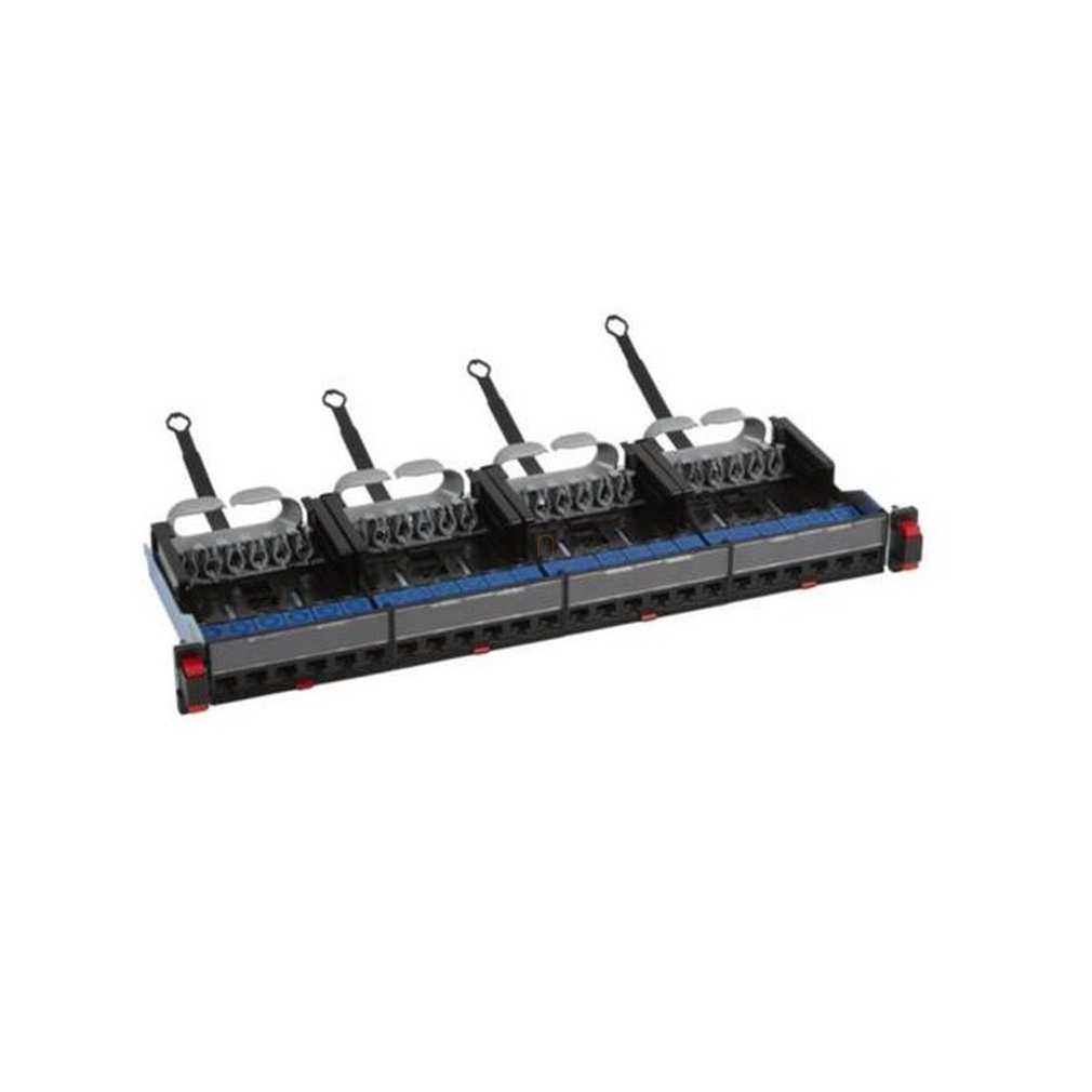 Leg. 033760A patch panel 19coll-1U 24xRJ45 Cat6 árnyékolatlan 6xRJ45 gyorscsatlakozós portok