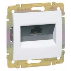   Legrand Valena 1xRJ45 UTP Cat6 aljzat, csavaros fehér - 774242