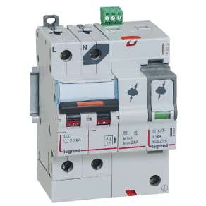   Legrand Lexic kompakt túlfeszültség-levezető T2, 20 kA, 320V AC, 1P+N jobb nulla+SD - 412212